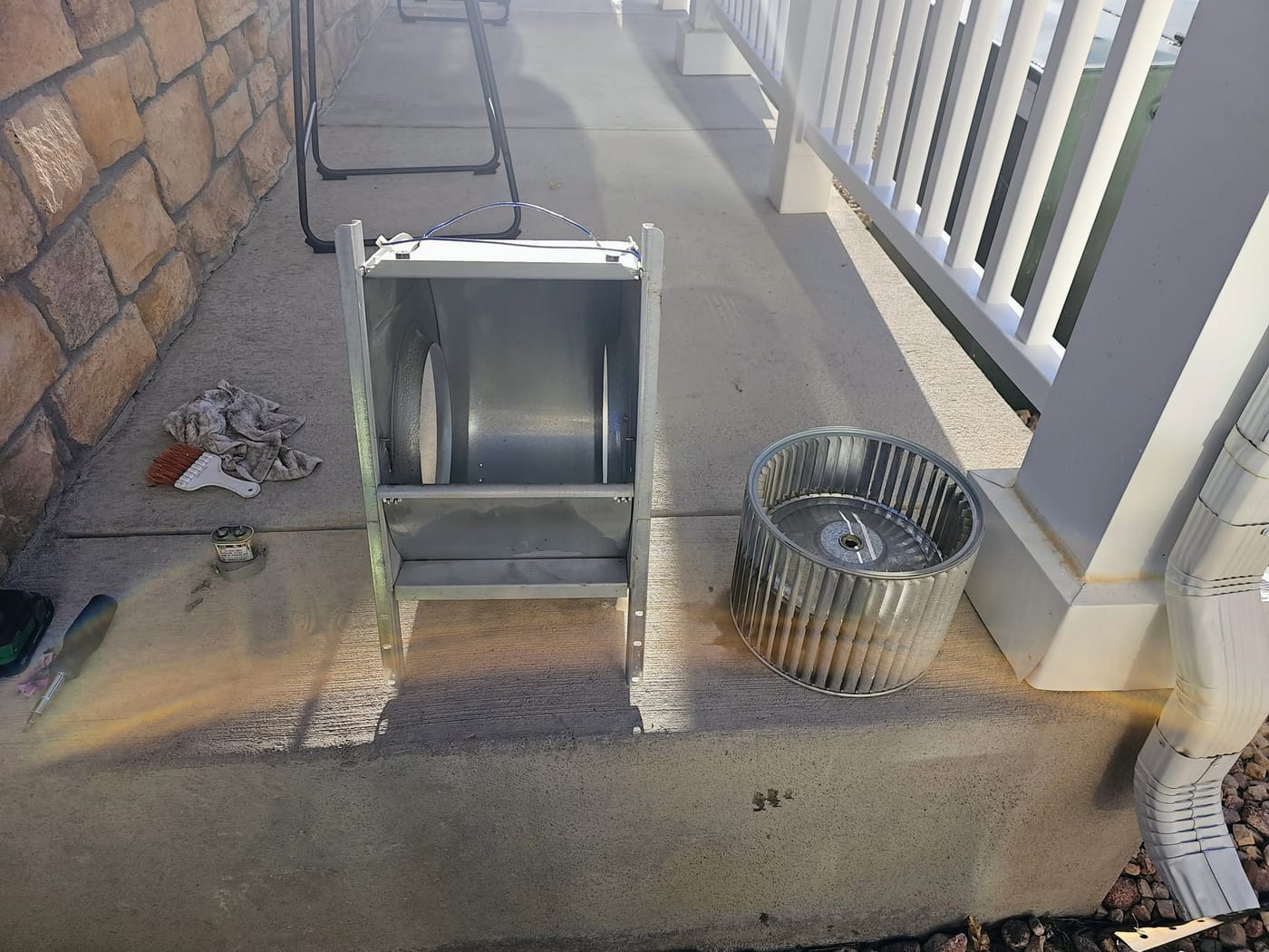 Blower wheel & housing cleaning